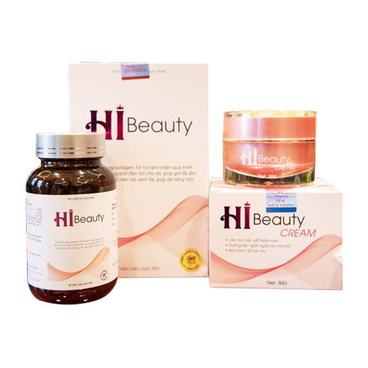 bộ sản phẩm làm trắng da tự nhiên Hi Beauty