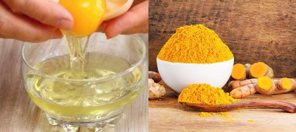 cách trị nám da bằng trứng gà và nghệ